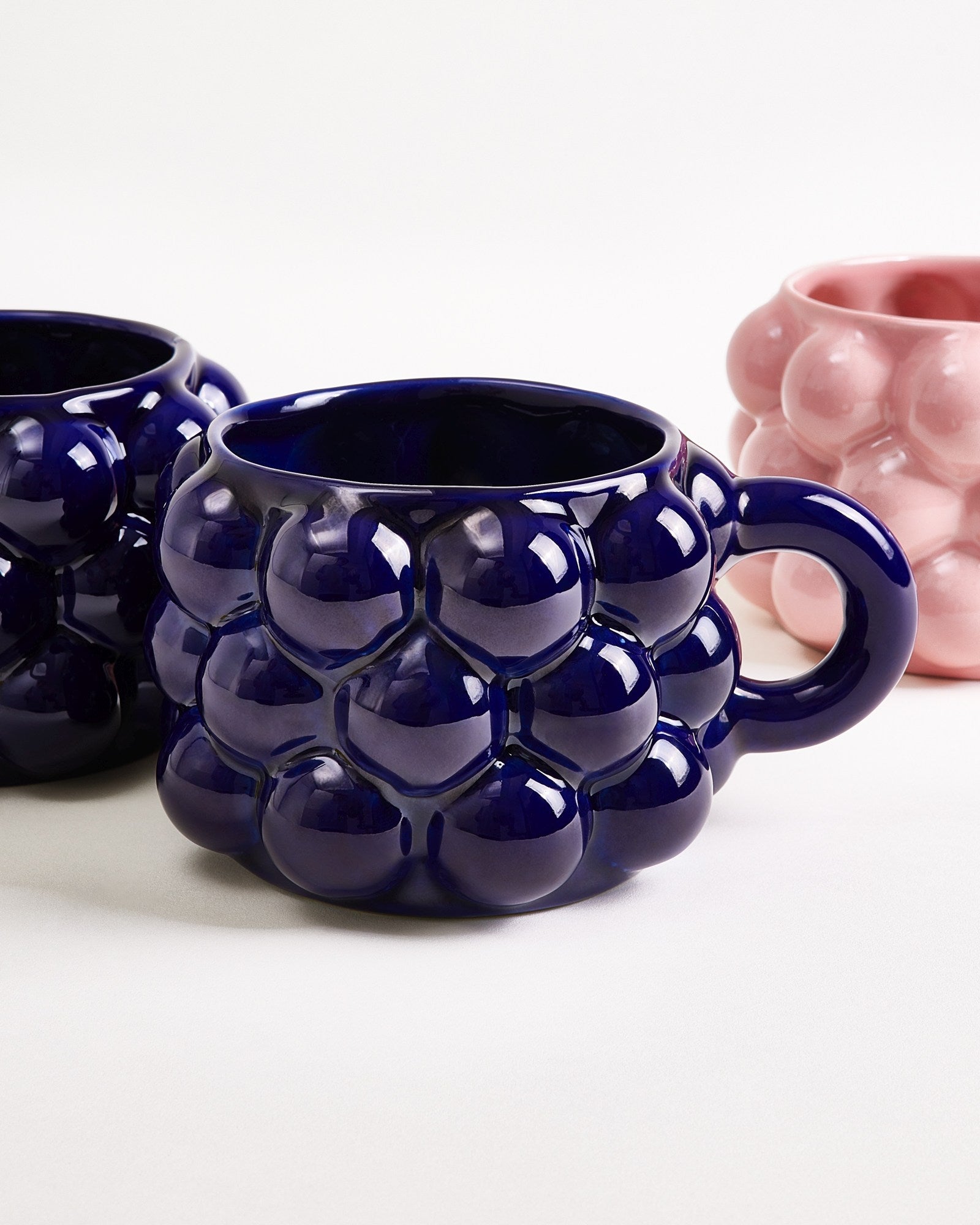 Motel a Miio x Patrick Vogel Geschenk-Set Tasse groß rosa dunkelblau 3-teilig