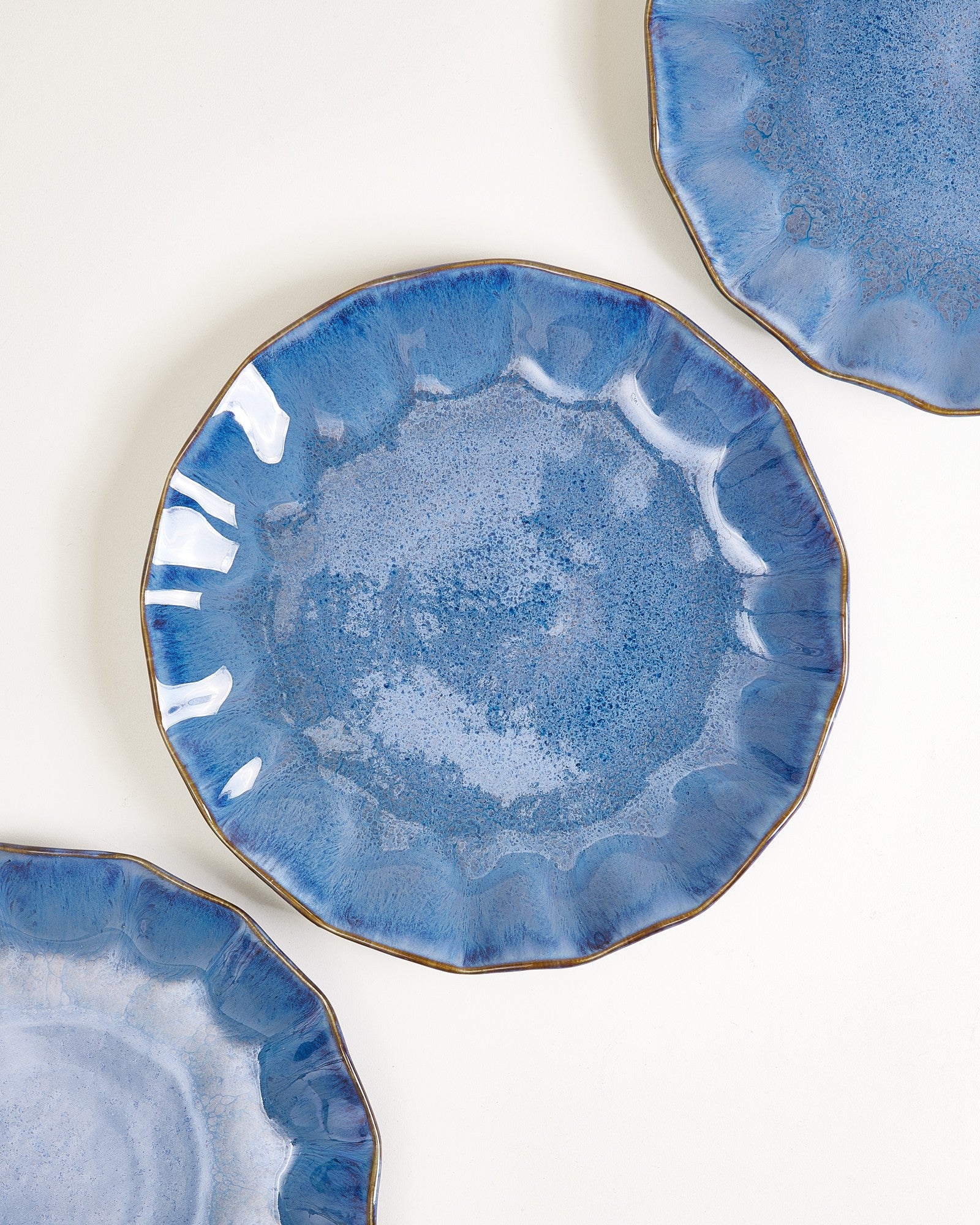 Pérola - Large plate shell dark blue