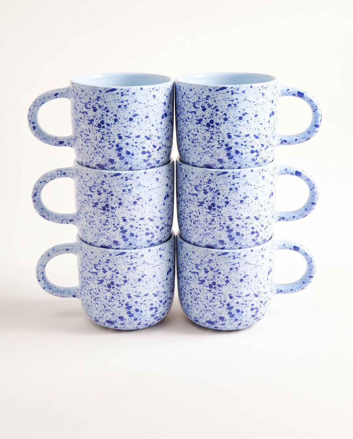 Pinta - Grote kop blauw Set van 6