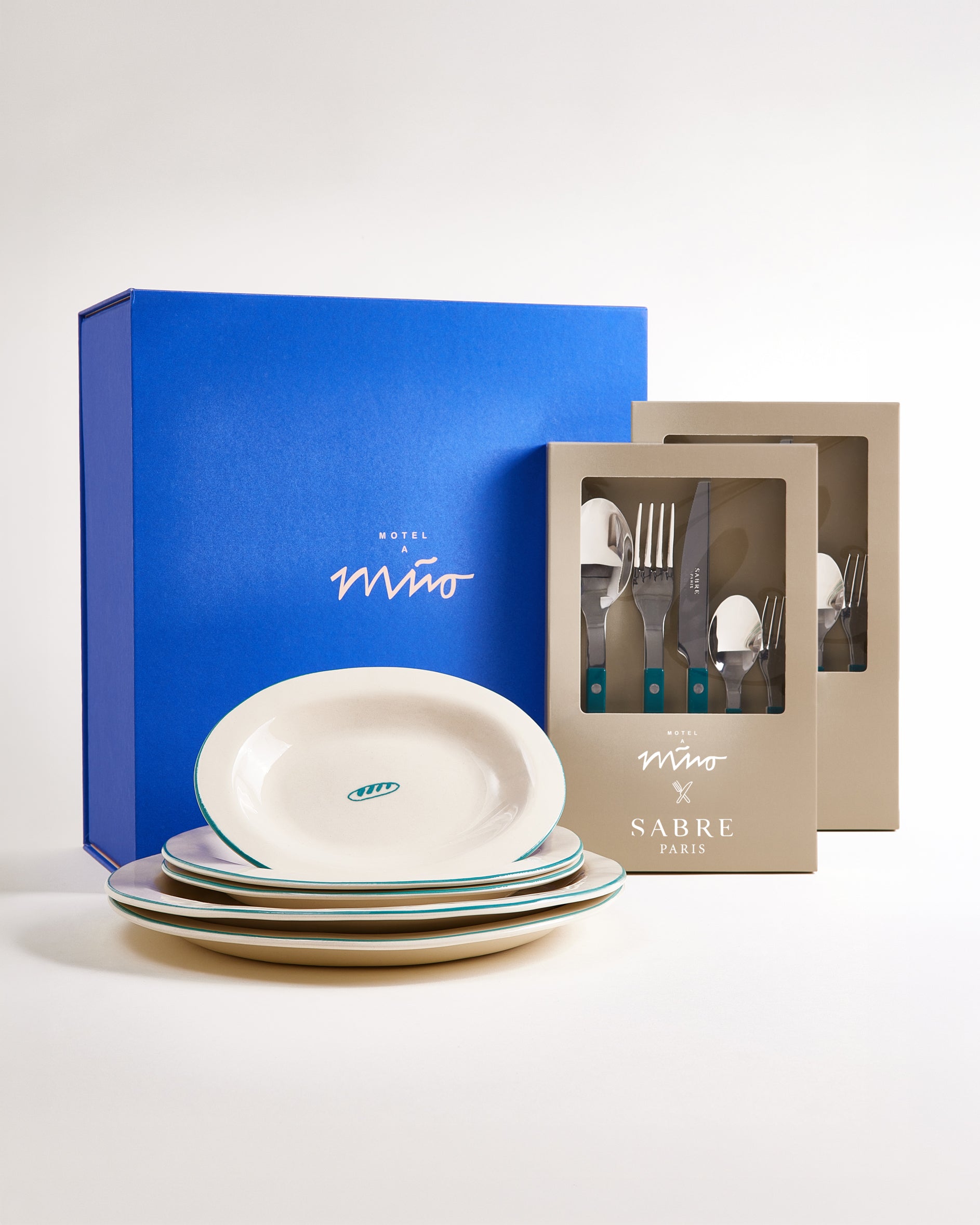 MaM x Sabre Paris Geschenk-Set dunkelgrün 8-teilig