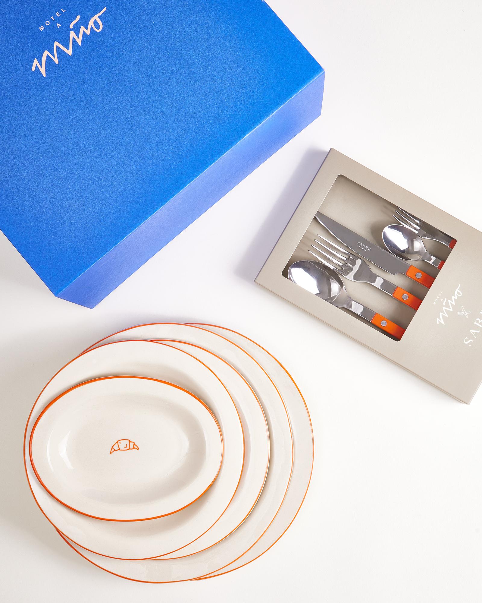 MaM x Sabre Paris Geschenk-Set orange 8-teilig
