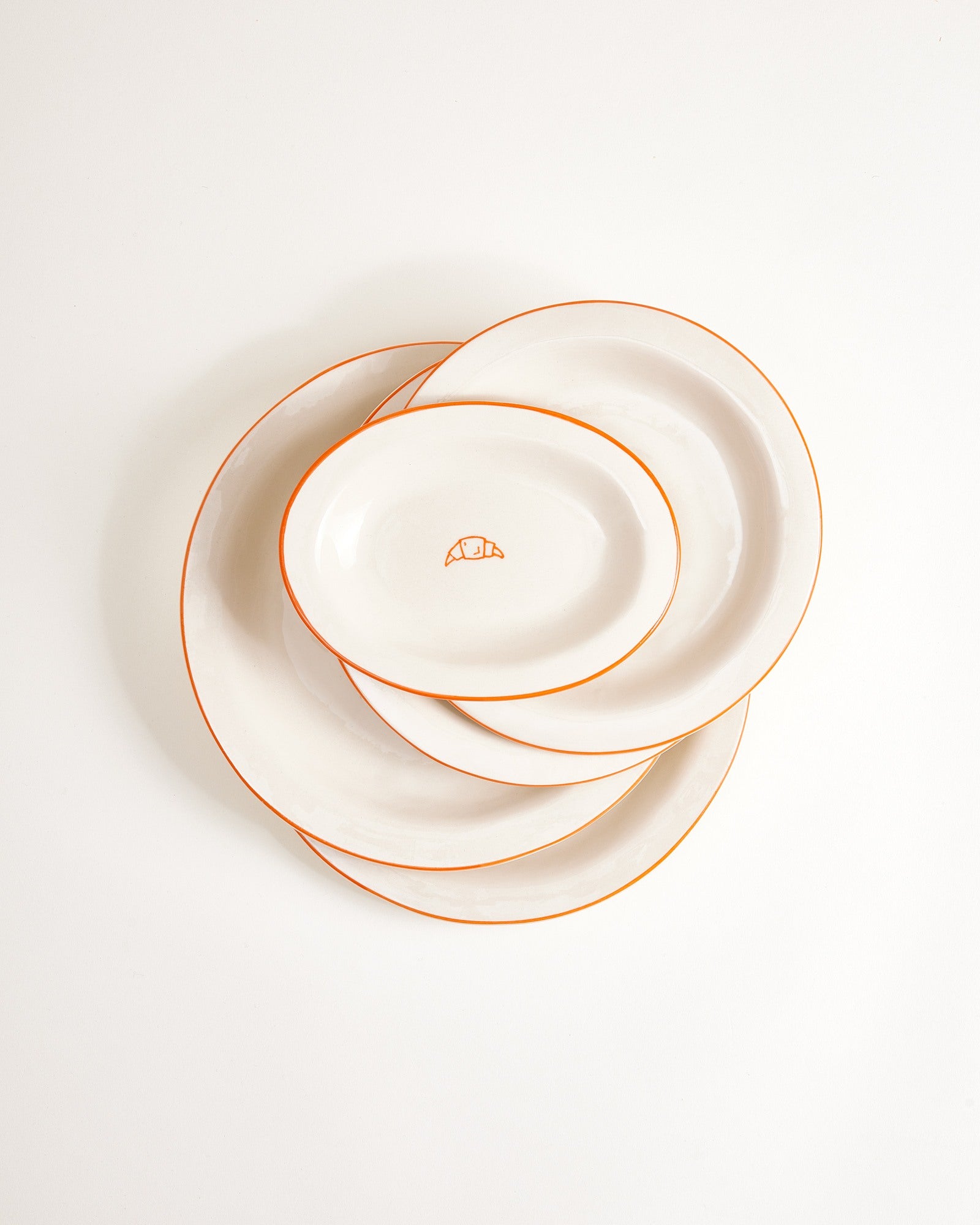 MaM x Sabre Paris Teller-Set orange 5-teilig