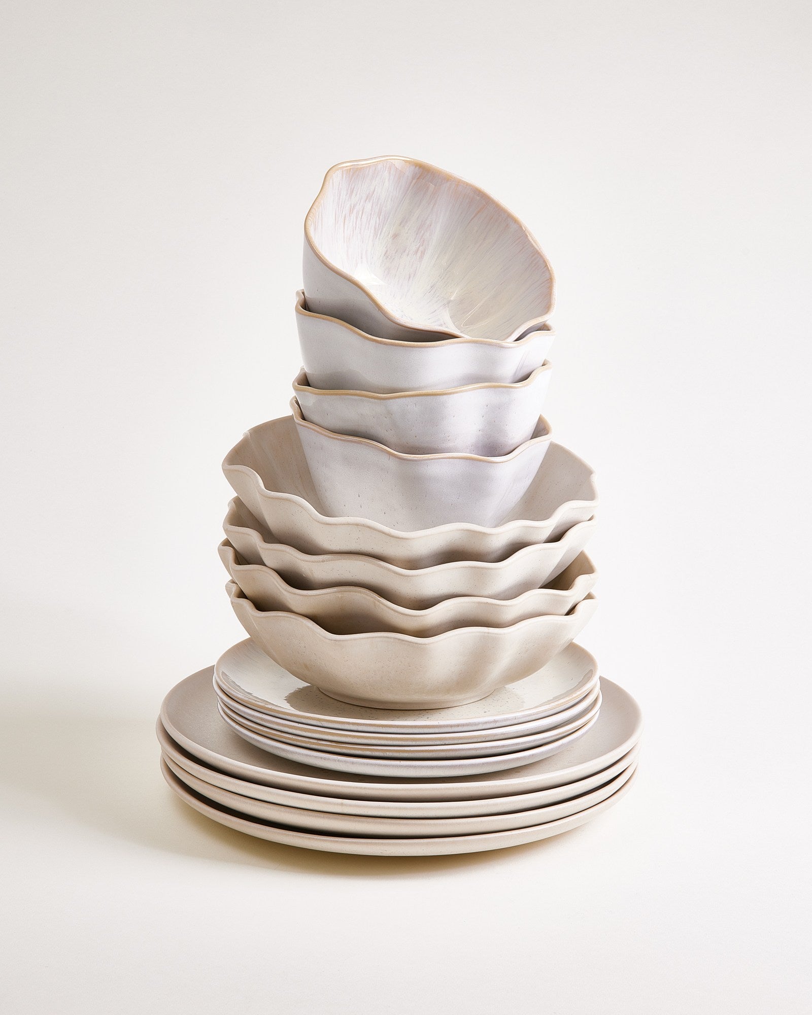 Set de vaisselle Sand Dreams sable 16 pièces