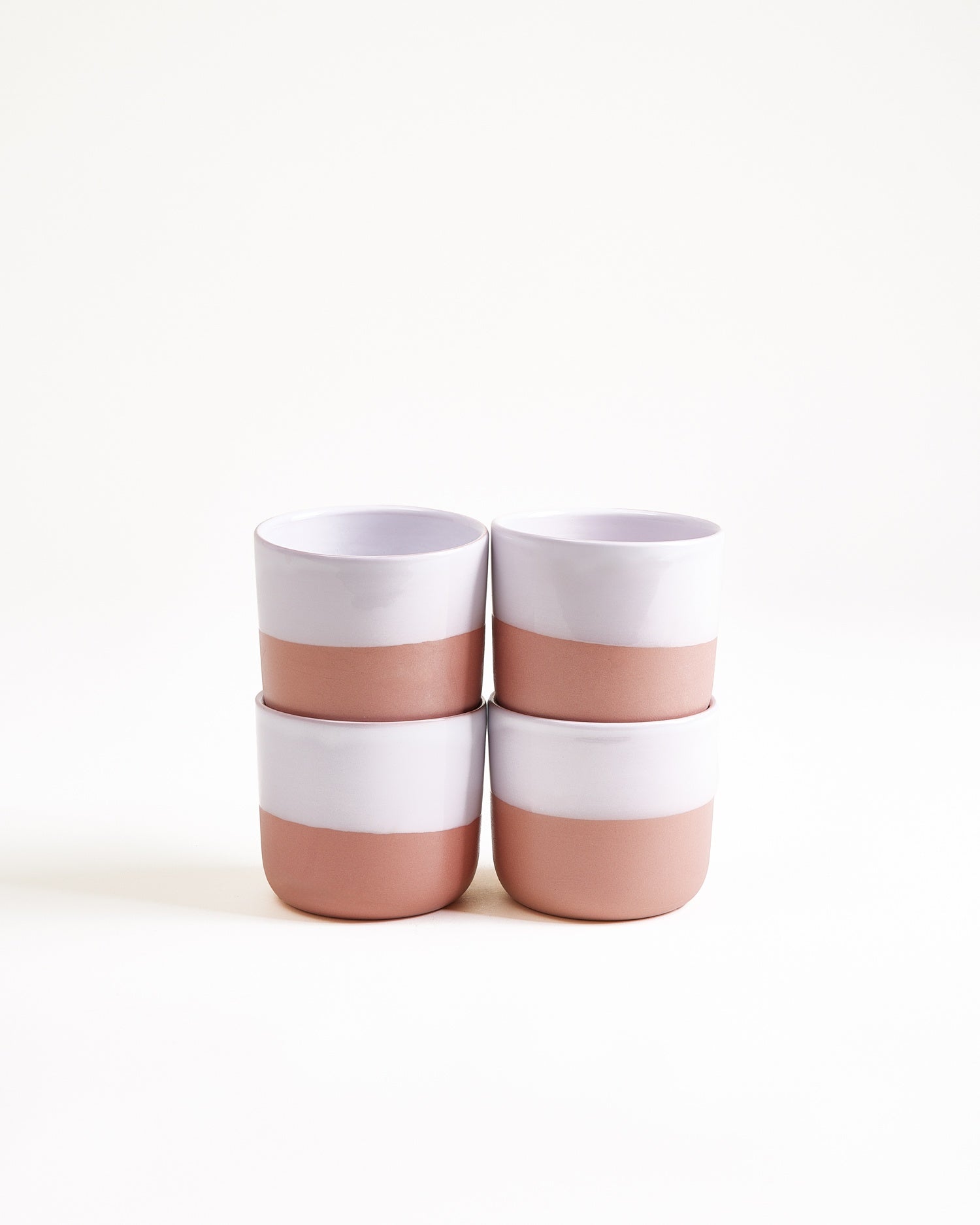 Seda Becher klein rosé weiß 4er-Set