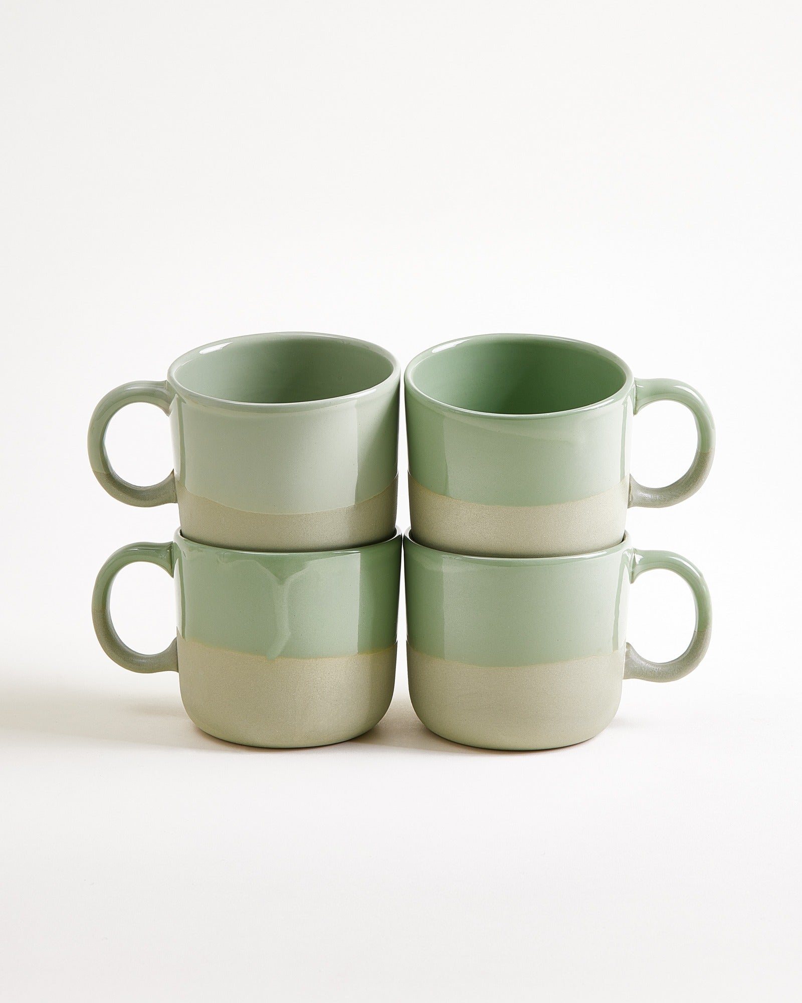Seda - Set da 4 tazzine verde salvia