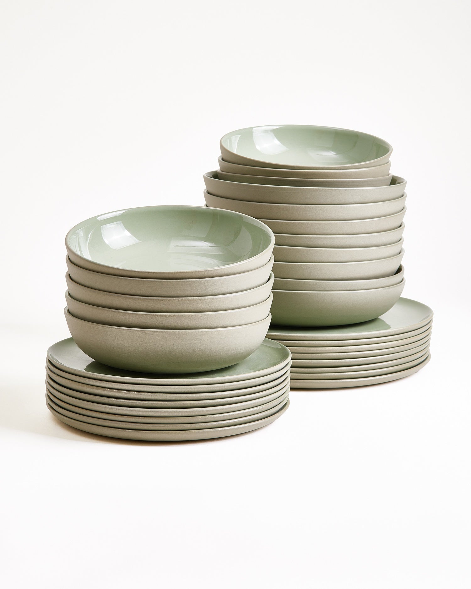 Seda sage green - Set of 32 pieces