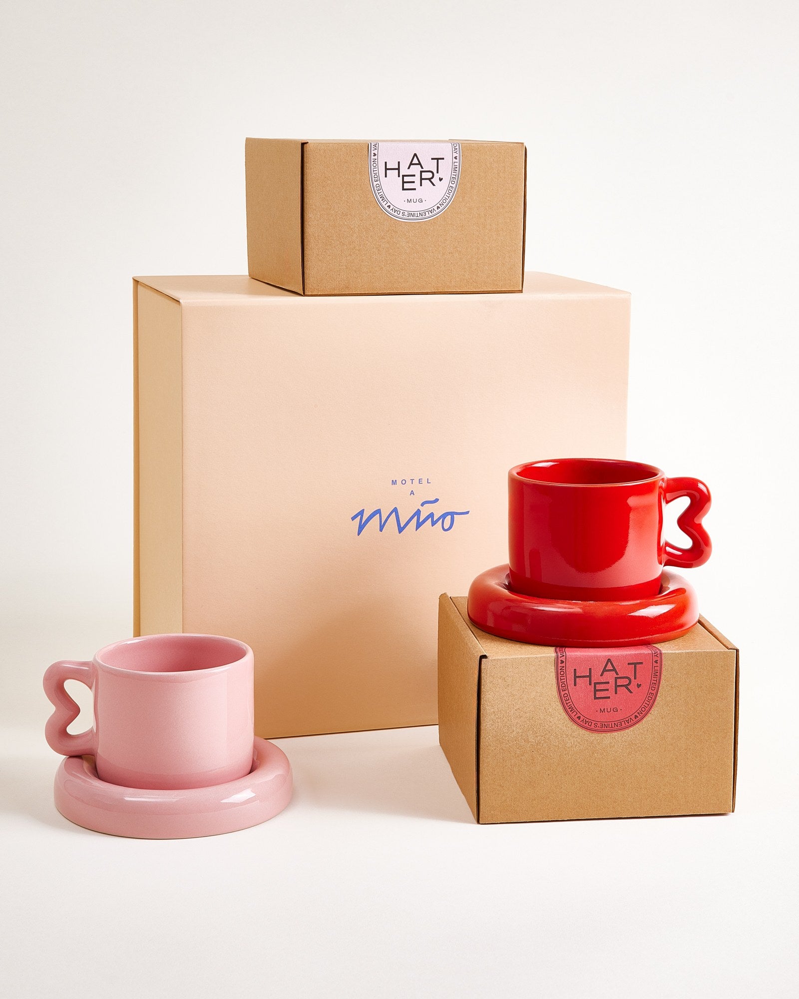 Seia - Set regalo da 2 tazze con cuore 