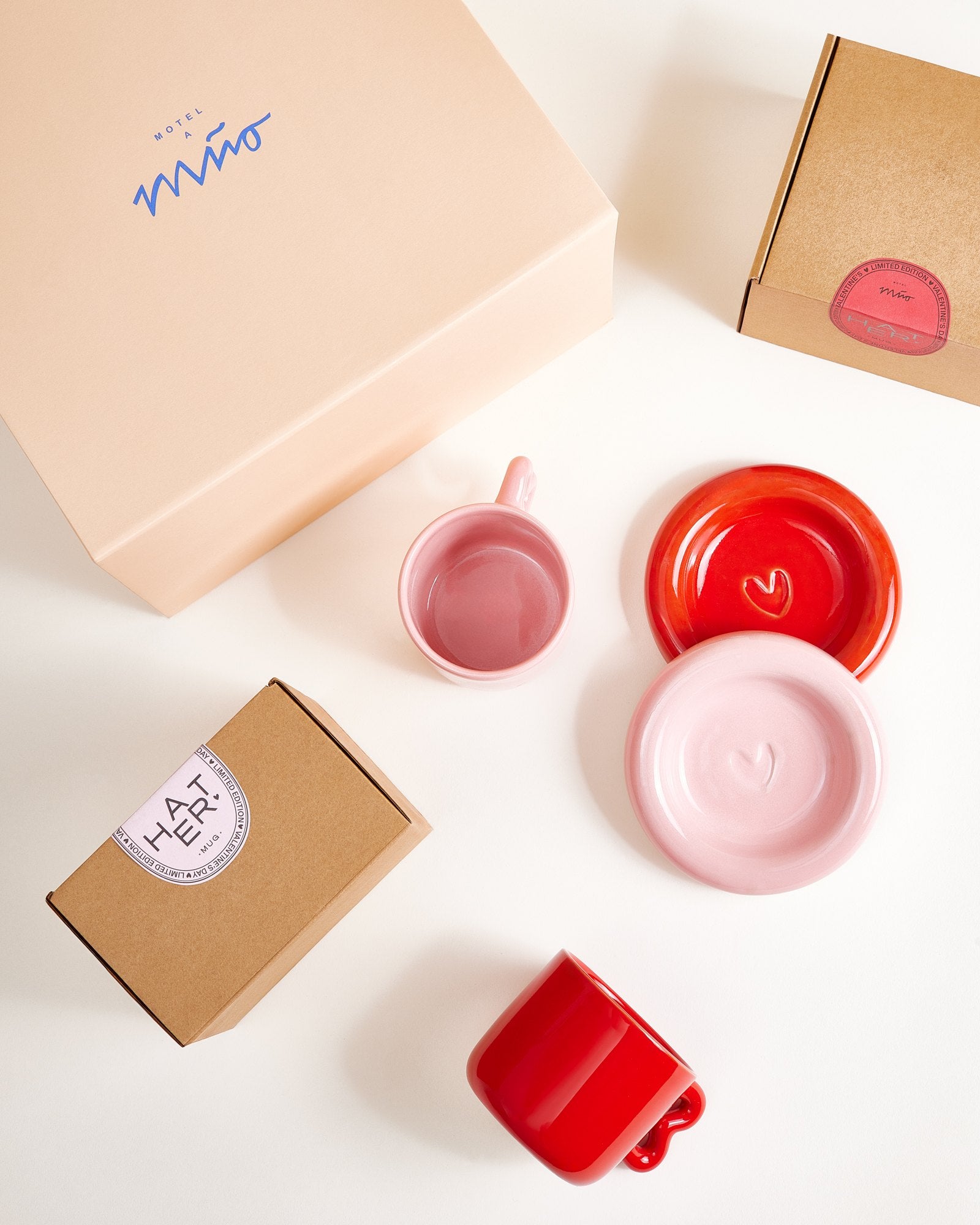 Seia Geschenk-Set rosa rot 5-teilig