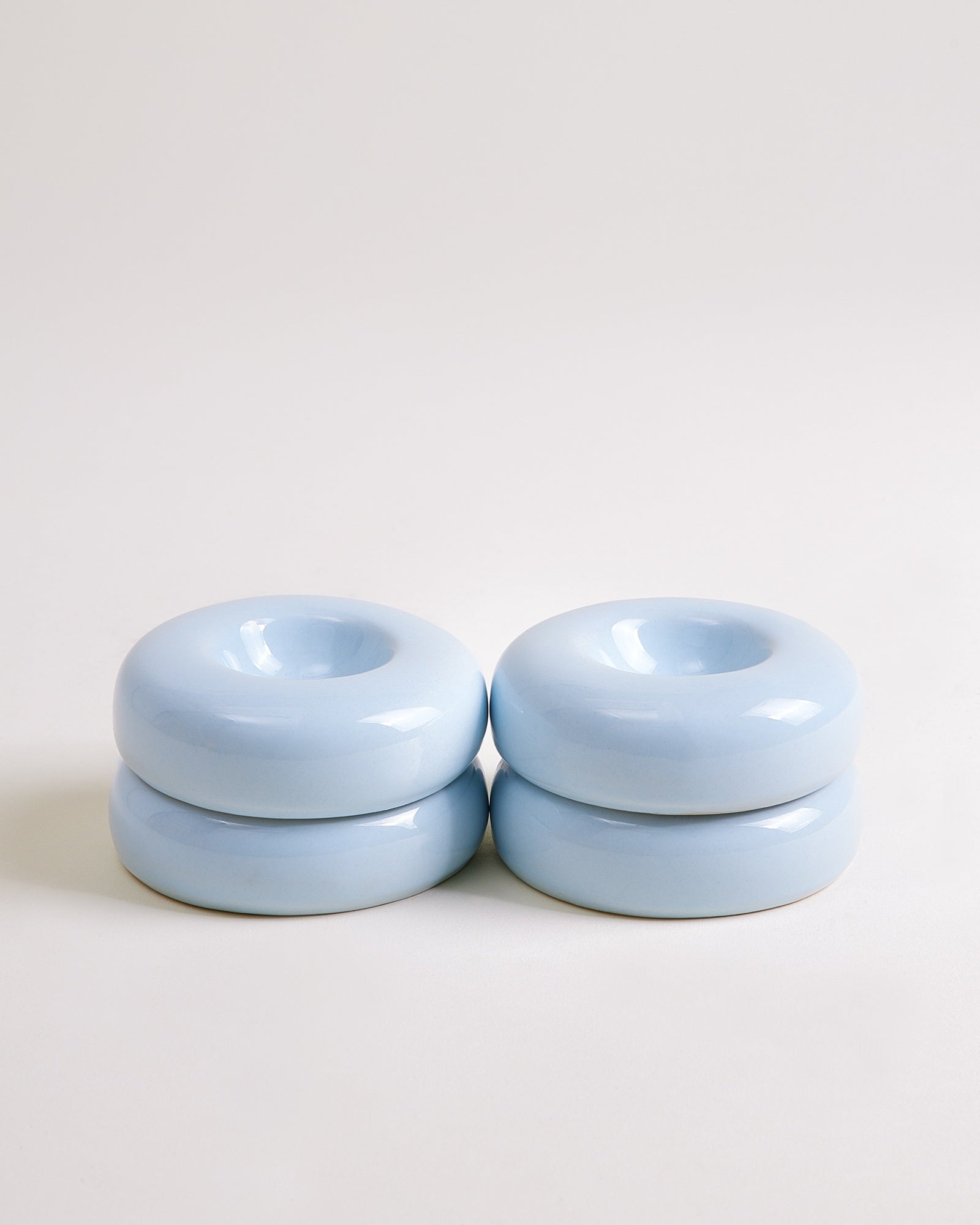 Seia - Set of 4 egg cups light blue