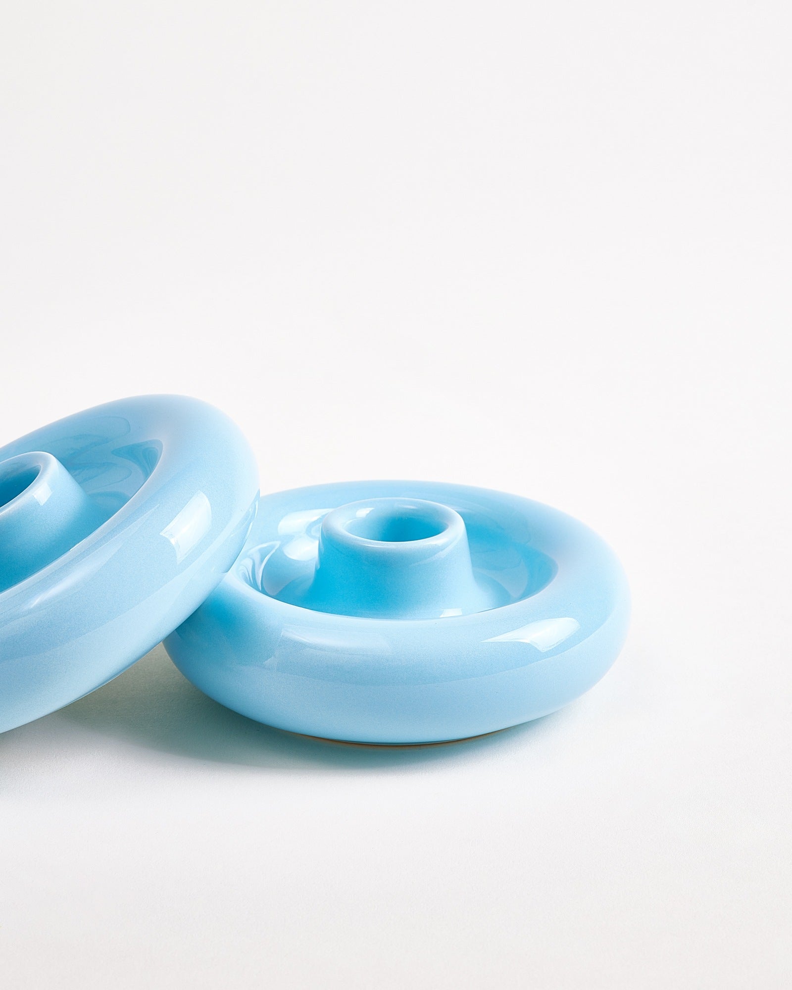 Seia kandelaar groot lichtblauw