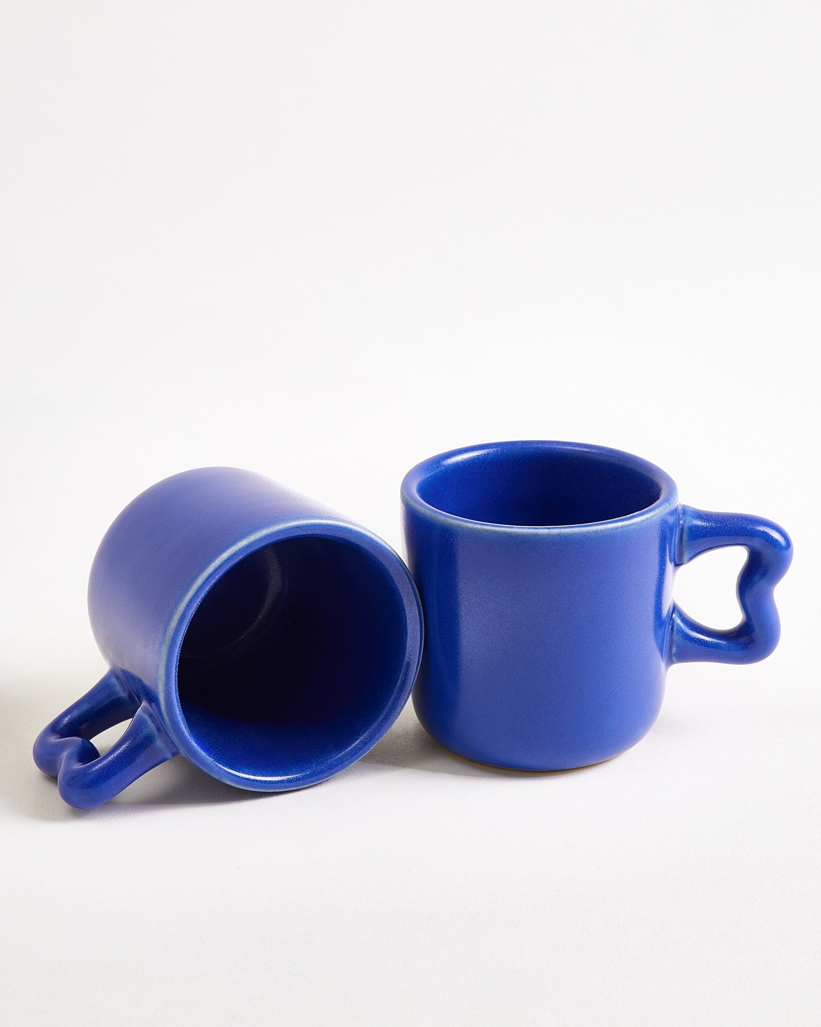 Seia espressokopje & espressoschotel hart blauw