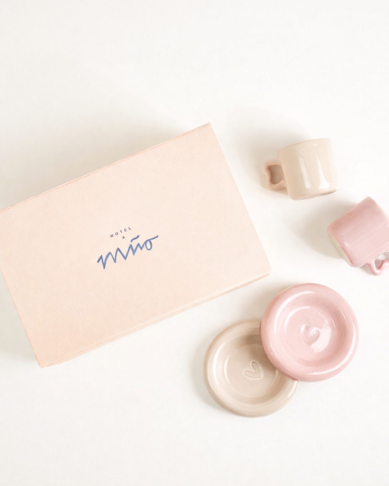 Seia Espresso Geschenk-Set rosa sand 5-teilig