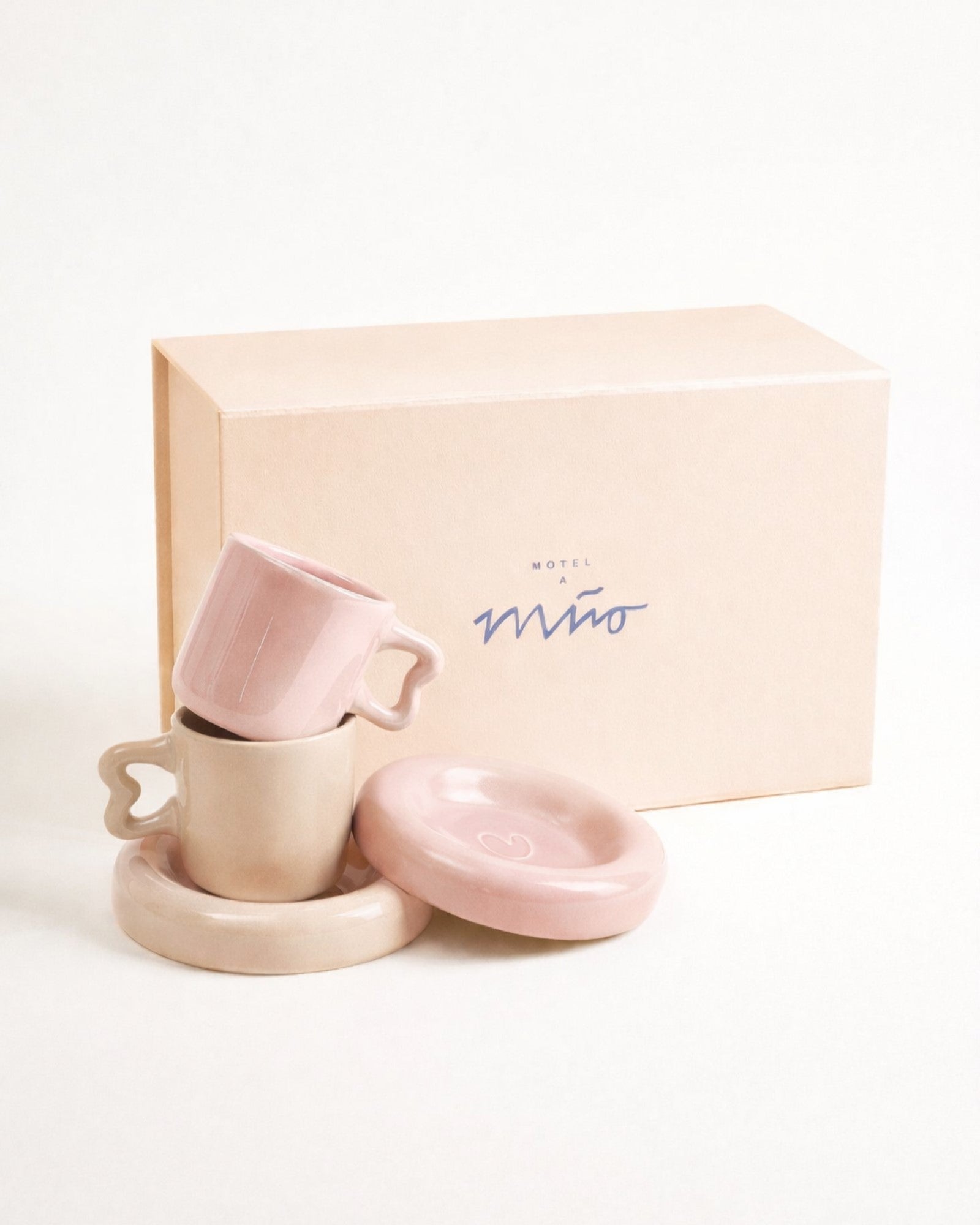 Seia Espresso Geschenk-Set rosa sand 5-teilig