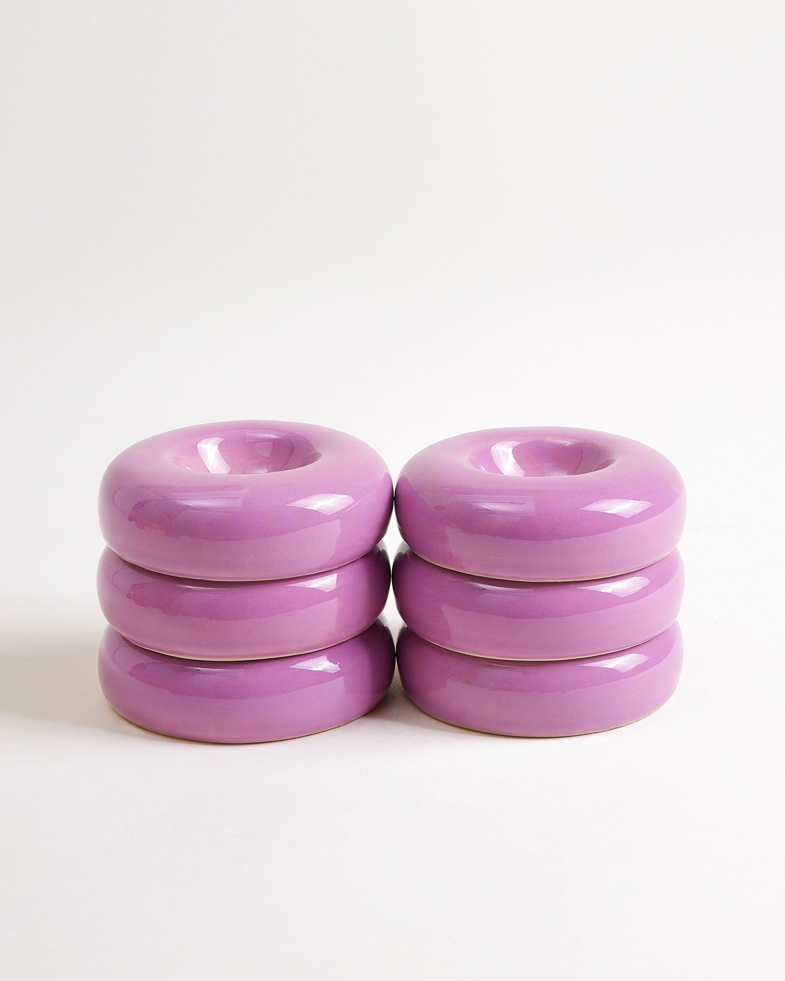 Seia - Set of 6 egg cups lilac