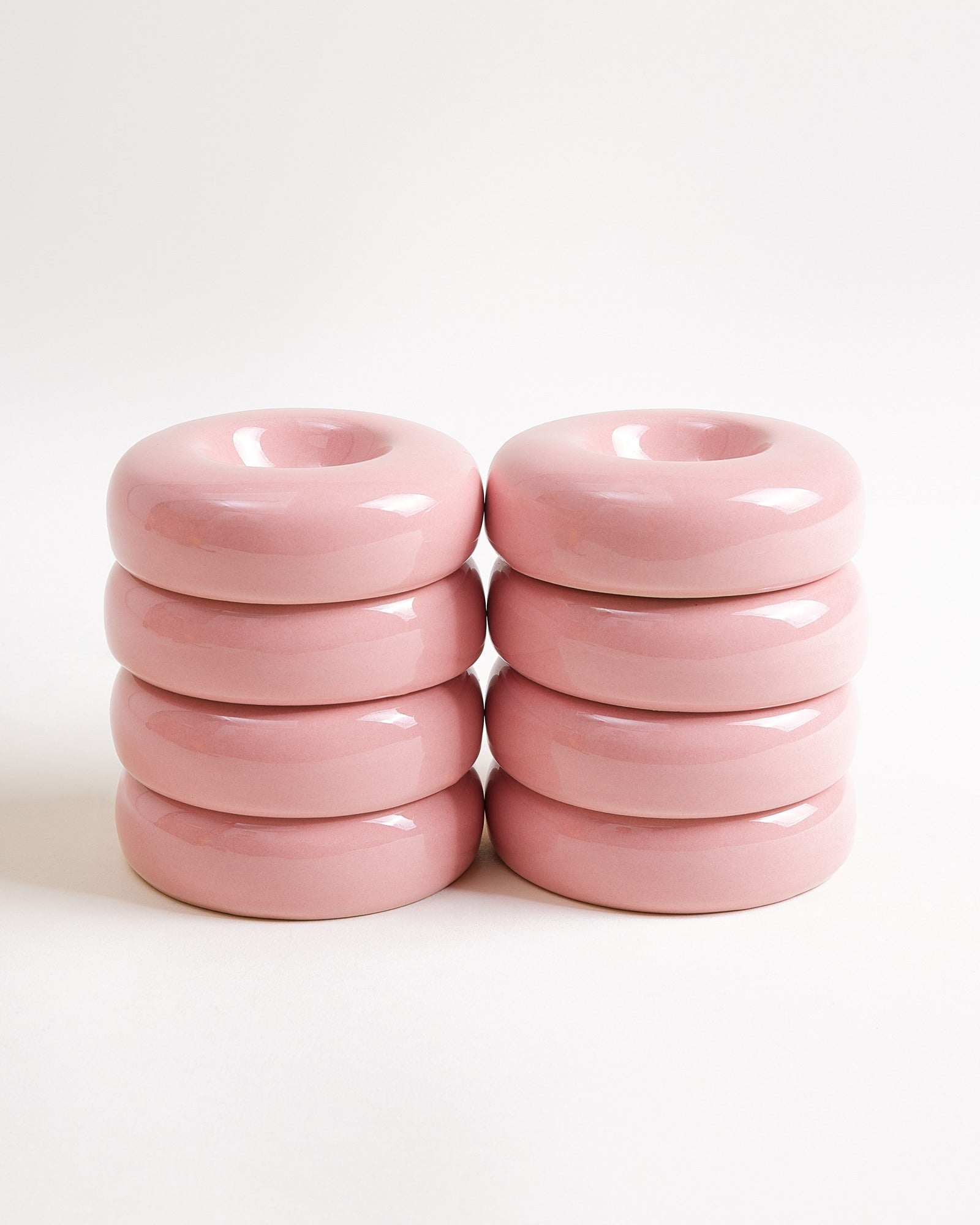 Seia - Set di 8 portauova rosa