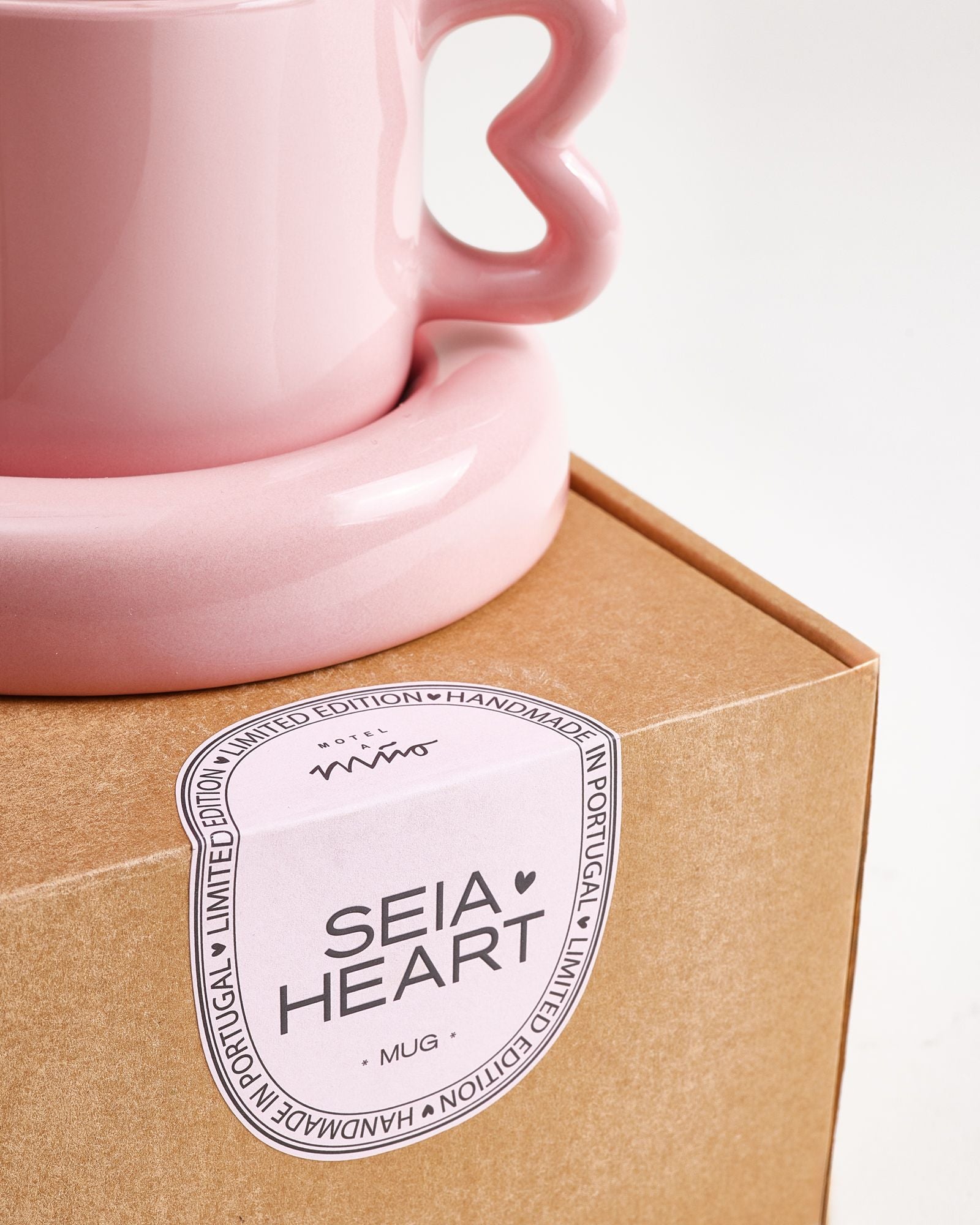 Seia - Coffret cadeau Cœur rose bordeaux 3 pièces