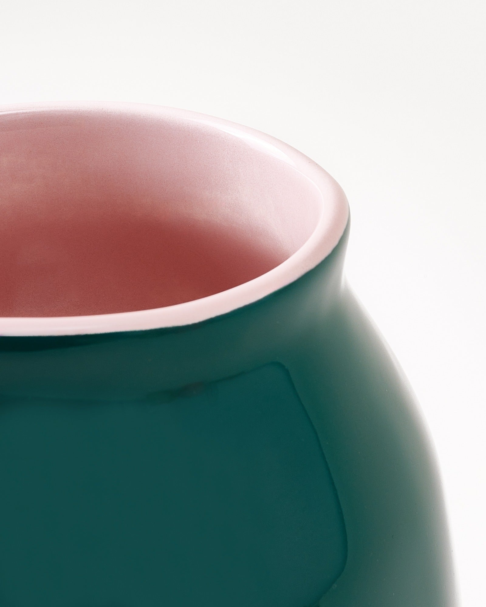 Sombra Vase L dunkelgrün rosé