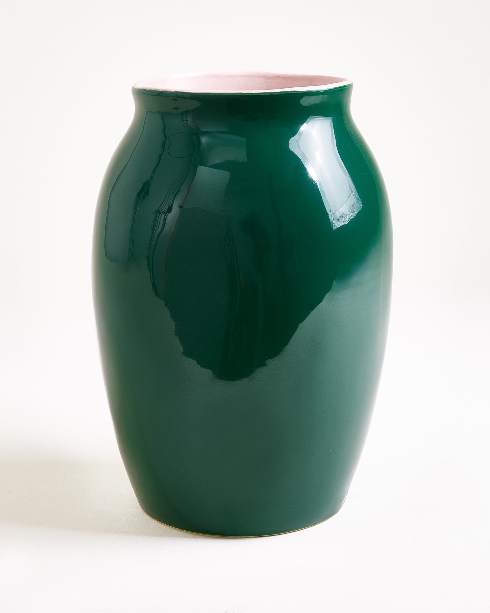 Sombra Vase L dunkelgrün rosé