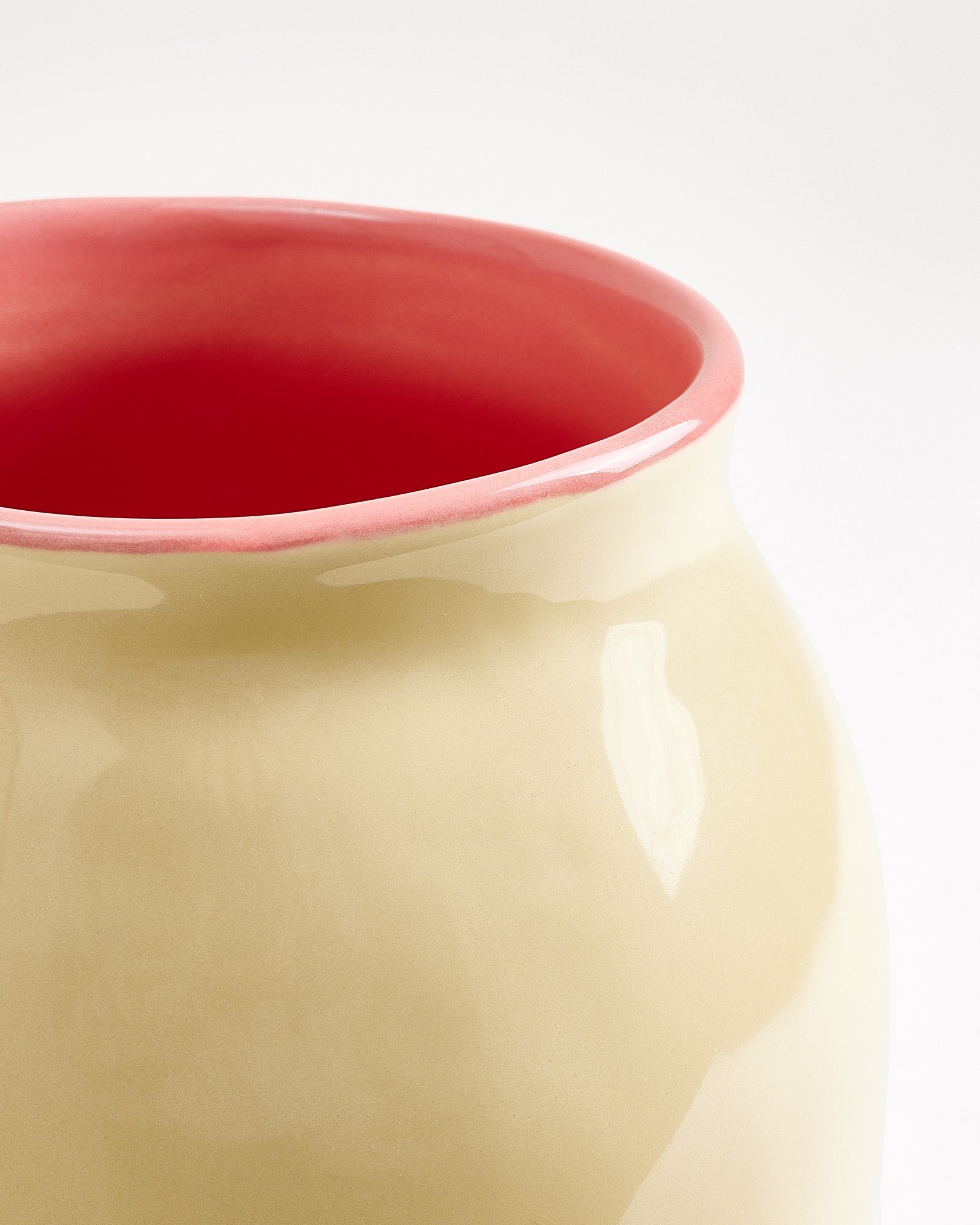 Sombra Vase L gelb rosa