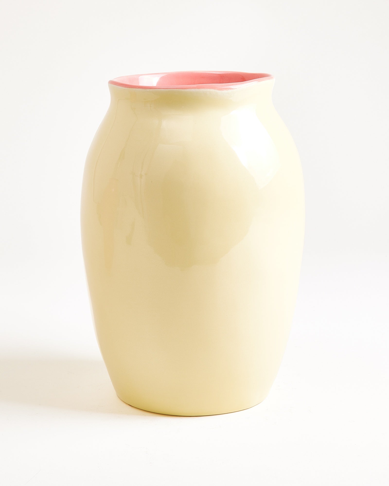 Sombra Vase L gelb rosa