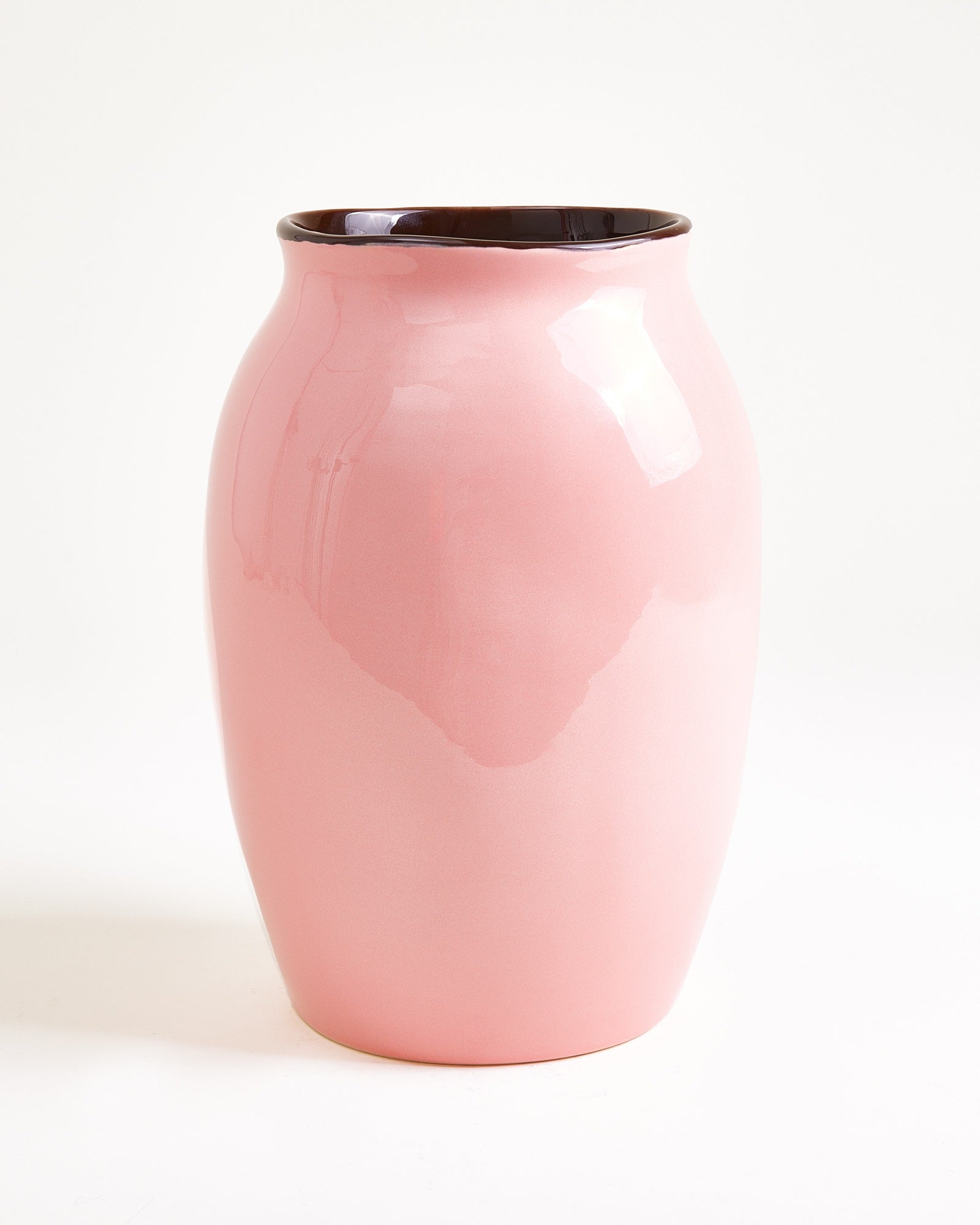 Sombra Vase L rosa braun