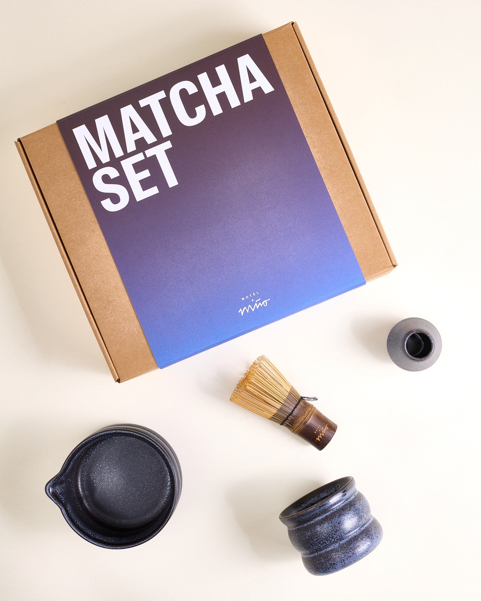 Turmalina Matcha-Set bubble 4-teilig schwarz