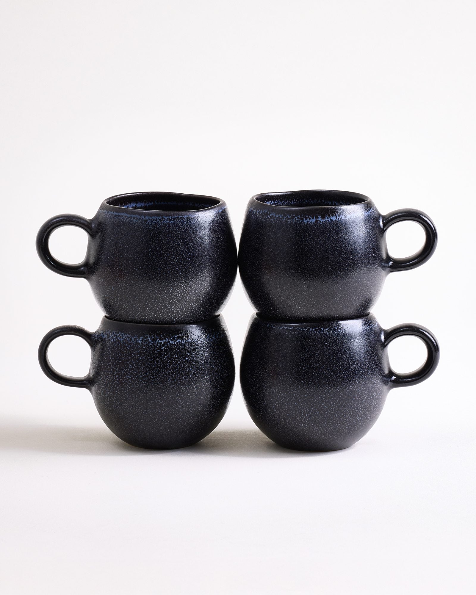 Turmalina - Petite tasse noir Lot de 4
