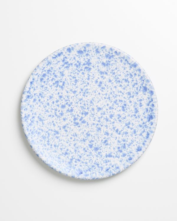 Almada - plate small blue speckled