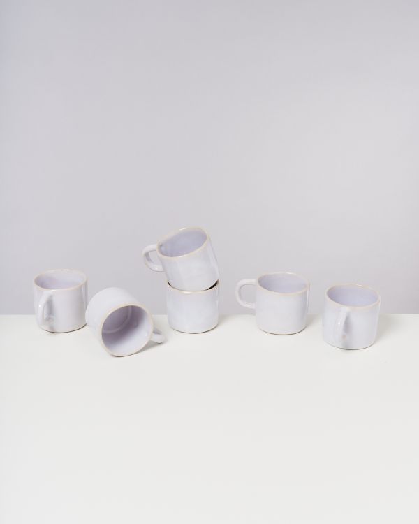 Cordoama - Set of 6 Mugs small white