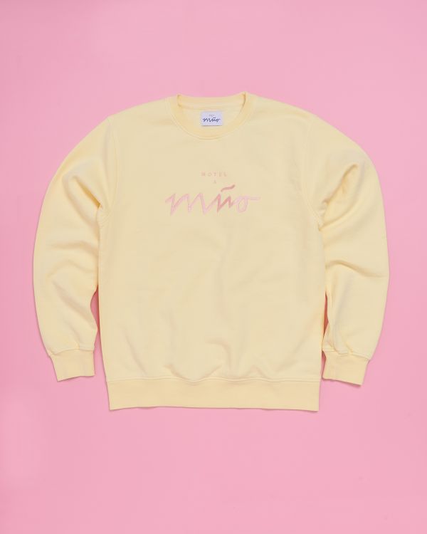 Sweatshirt Men geel rosé