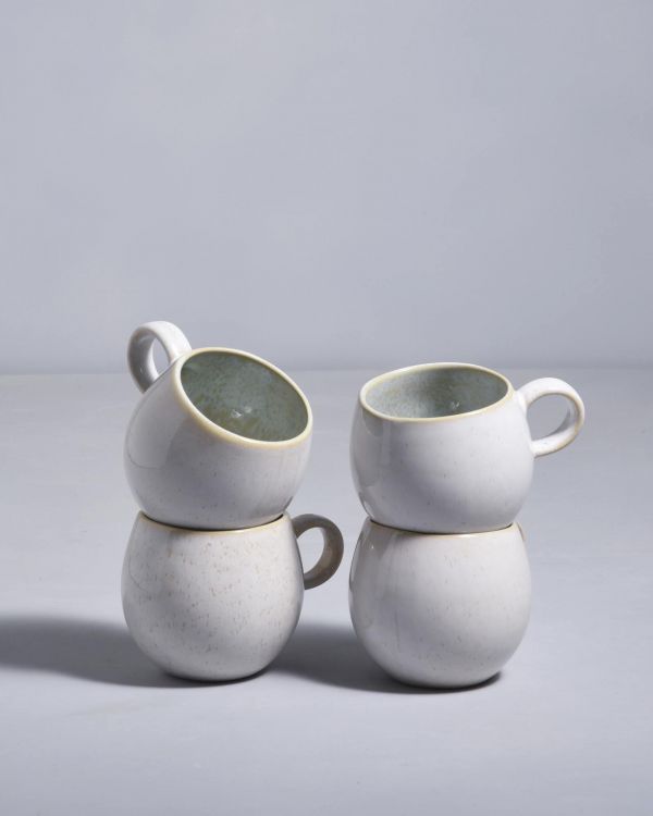 Areia - Set of 4 Mugs small azur