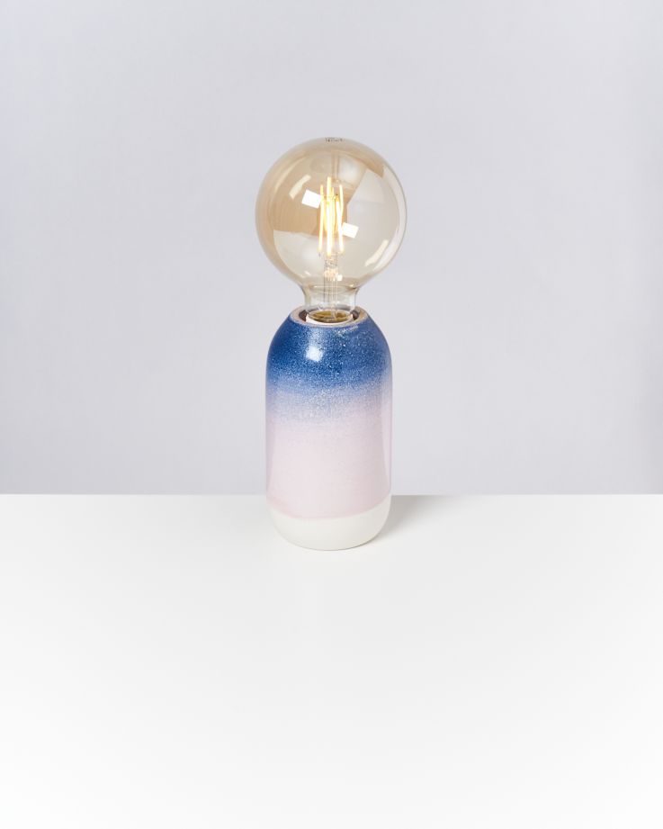 Farol - Lamp blue rose speckled