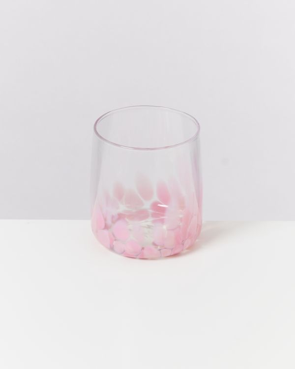 Alegria - Set of 4 glasses small big drops pink 2