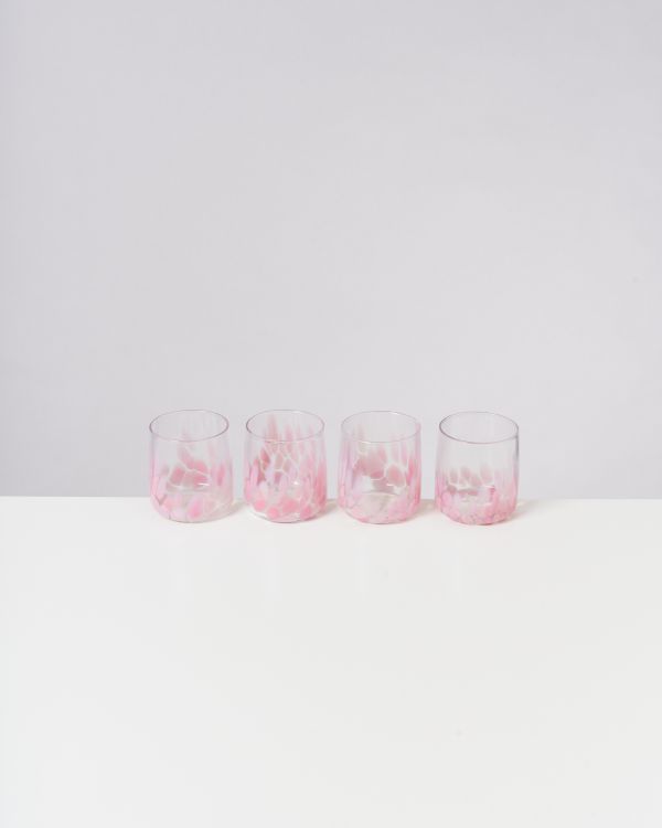 Alegria - Glass small big drops pink 2